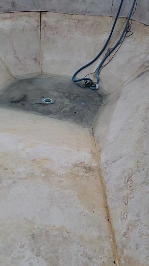 floor repair w new liner #poolservice #pools #poolside #repair #satisfying #fyp