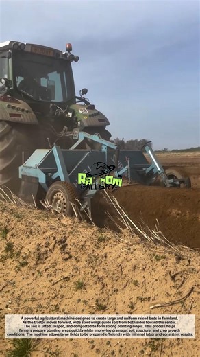 Amazing, Powerful Tractor Machine That Instantly Builds Giant Farming Beds