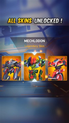 All LEGENDARY SKINS Unlock! 😍👆🏻| Mech Arena #mecharena #crateopening #mecharenarobotshowdown #shorts