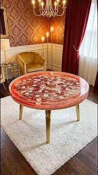 Making the Ultimate LED Epoxy Resin Table (The Crimson Bloom) 🔴