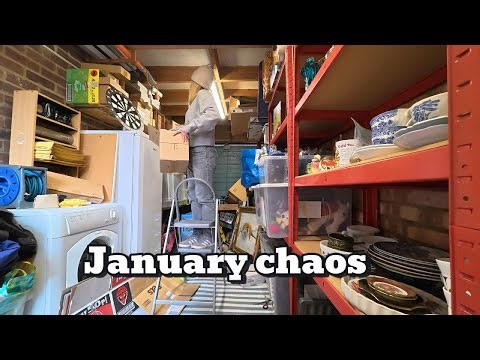 Organising my reselling storage space.