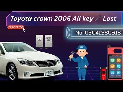 How to Program New Key | Toyota Crown 2006 All Keys Lost ‪@Faiqautoelectrician‬