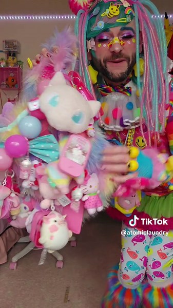 Magical Handmade Bag with Keychains and Faux Fur