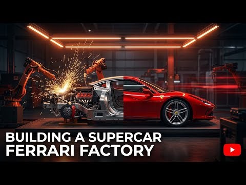 Building a supercar Ferrari car assembly