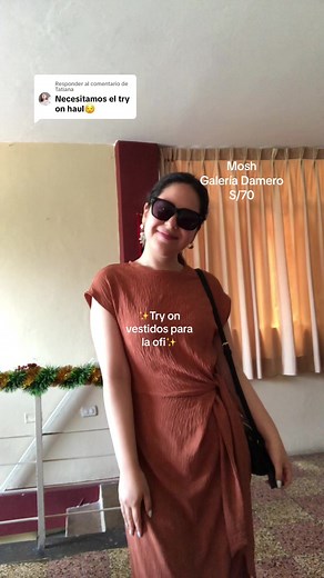 Try on vestidos largos y colores tierra para la oficina