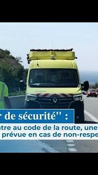 "Corridor de sécurité" : cette règle entre au code de la route, une forte amende prévue en ...