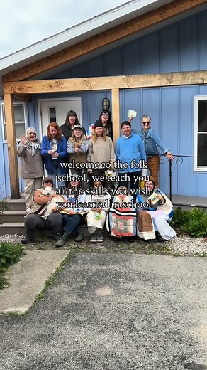 Like a normal school but no grades and no bullies 🙅 We’re a folk school with a one room schoolhouse on a goat farm @cedarnorthtc. We teach groups of adults folk skills like sewing, wood carving, and how to be more in tune with their bodies. Come learn a new skill and unlearn consumerism, perfectionism, and urgency culture. #traversecity #folkschool #leelanaucounty #handcraft #northernmichigan #antiperfectionism | Green Door Folk School