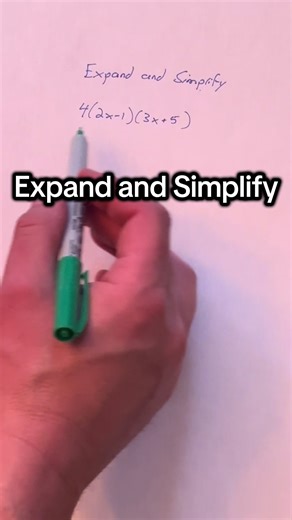 Expand and simplify #algebra #simplification #math