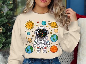 Cute Astronaut PNG, Space Clipart for Kids, Cartoon Planets, Sun and Stars Decor, Outer Space Nursery Art Printables, Digital Download - Etsy