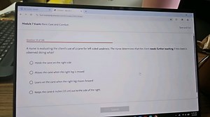 Module 7 Exam: Basic Care and ComfortQuestion 50 of 100A nu... | Filo