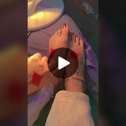 Beautiful Red Toes: A Relaxing Close-Up Foot Display