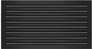 BUILDMART - 30x16 Modern AC Vent Cover - Decorative Black Air Vent - Standard Linear Slot Diffuser - Register Grille for Ceiling, Walls & Floors - Texas Buildmart