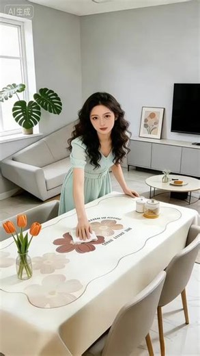 想要打造温柔又有氛围感的桌面，选对一款印花桌布就够了。简约大方的款式，不管家里是什么装修风格都能轻松搭配，简单铺在桌面上，瞬间干净又整洁，自带低调高级的质感。#软装搭配 #桌面布置 #温馨家居 #家居好物分享 #质感生活@抖加🔥上热门🔥dou 🔥热点宝