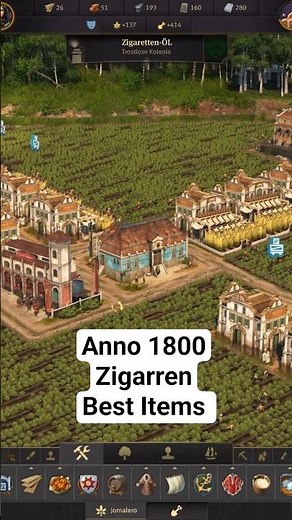 ANNO 1800 CIGARS without workers #anno1800 #anno1800tutorial