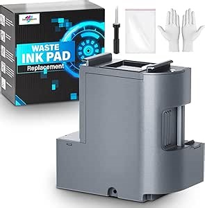 Waste Ink Pad Replacement with Reset Software Compatible Replacement for ET-2850 ET-2760 ET-2750 ET-2700 ET2850 ET2760 ET2750 ET2700 2850 Printer, Maintenance Box with Reset Software