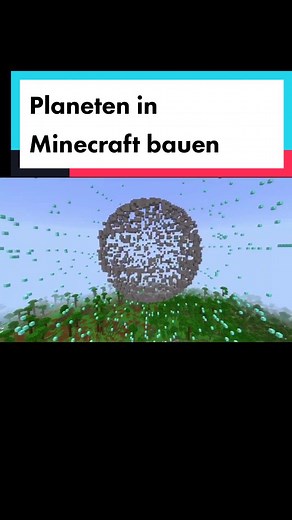 Planeten in minecraft bauen 😱 #minecraft #foryou #viral #minecrafthacks #minecrafttutorial #minecraftbuilding