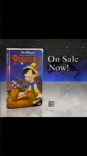Pinocchio Disney VHS Commercial 1993 #nostalgia #vhstapes #commercial #90s #disney