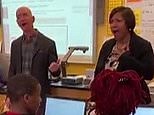 Amazon founder Jeff Bezos visits Washington D.C. high school