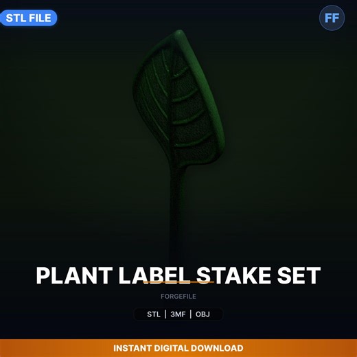 Plant Label Stake Set STL File | Garden Tool | 3D Print Download - Etsy