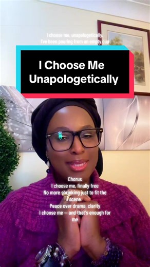 I Choose Me. Unapologetically. Not competing, just completing The woman I’m meant to be Loving me loudly, healing deeply No more abandoning me. If it costs my peace, decline Alignment only — that’s the sign #PeaceOverChaos #KnowYourWorth #ProtectYourPeace #ChooseYourself #HealingEra