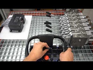Hydraulic valve SPV 6 sections 12V + Radio remote control Scanreco 6 functions