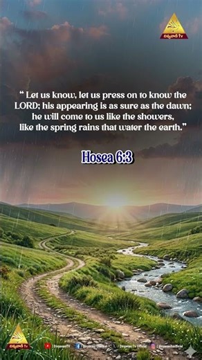 Hosea 6:3 | Let us know, let us press on to know the LORD; his appearing is..| #blessed #wordofgod