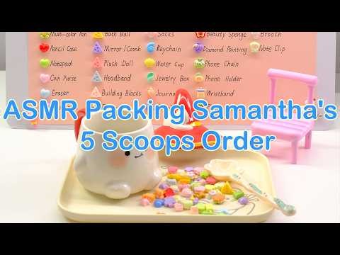 【Litebord Lucky Scoops】ASMR Packing Samantha's 5 Upgraded Scoops Order