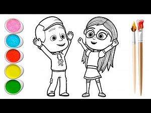 PJ Masks Amaya and Greg Coloring Page | How to Draw & Color PJ Masks