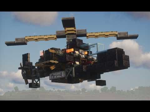 Apache-Like Helicopter: Ari-4 showcase || Create:Aeronautics ||