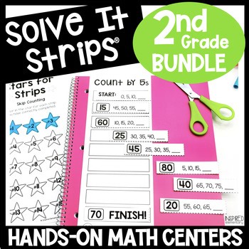 2nd Grade Math Centers | No Prep Activities | Games & Puzzles | Spiral Review