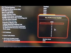 disable 12900k e cores關閉細核示範 - gigabyte z690 aorus master - bios f5