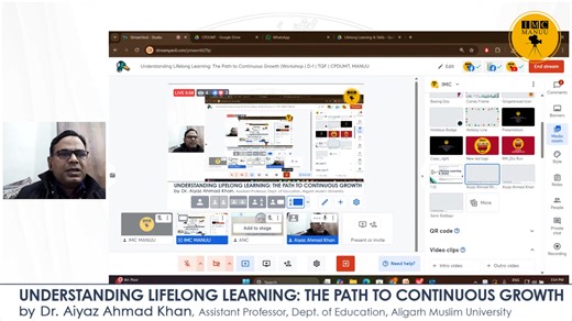 Understanding Lifelong Learning: The Path to Continuous Growth | Lifelong Learning & Skills | Workshop | Day-1 | TQF | CPDUMT, MANUU #Growth #Lifelong #Learning #Skills #Innovative #Techniques #Teaching #Science #TQF #CPDUMT #harghartiranga #azadikaamritmahotsav #MANUUat25 #MANUU #IndependenceDay #IMCMANUU #NCPUL #Urdu #YouTube #eLearning, #DistanceEducation, #UrduLanguage #urduacademy #MHRD #UGC #JNU #JNTUHyderabad #JNU #IITKanpur #AMU #DU #JMI #OU #HCU #EFLU #BRAOU #IITKanpur #SWAYAM #Swayampr