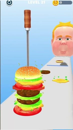 Burger Stack Madness! 🍔 Can You Make the Perfect Burger? #Shorts #Gaming