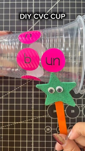 DIY Reading Tool #cvc #diyforkids #reading #easydiy #craft #readingcraft