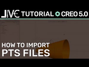 Creo 5.0 Tutorial - How to Import PTS Files in Creo 5.0