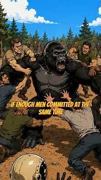 100 Men vs. 1 Gorilla — Who Actually Wins? 🦍