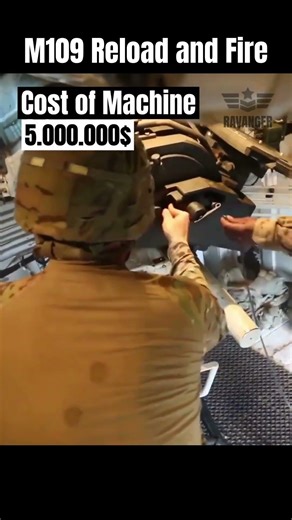 M109 Paladin Reload and Fire #military #army #shorts