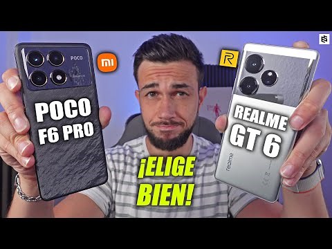 ESTÁ CLARO!✅Xiaomi POCO F6 Pro vs REALME GT 6 | COMPARATIVA