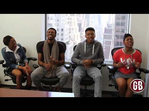 Exclusive: The Walls Group Performs "Satisfied" Acapella