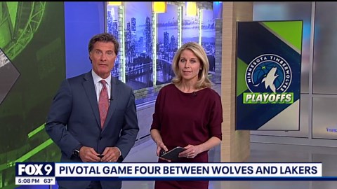 Wolves fans celebrate Game 4 win against Lakers