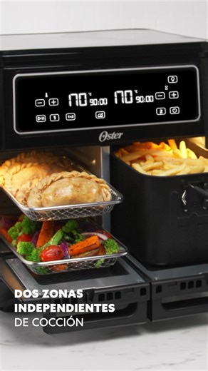 La nueva Freidora de Aire Oster Flex transformará tu cocina: más espacio, más funciones y la libertad de cocinar como quieras. | Oster