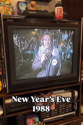 Celebrating New Year's Eve 1988 to 1989