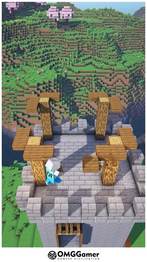 OMGGamer on Instagram: "🏰 Minecraft Medieval Castle Tower Build! ⚒️🔥 Bring the medieval era to life with this epic Castle Tower! Perfect for defense, lookout, or just showing off your kingdom. Made with stone, wood, and classic detailing to add grandeur to your base! #MedievalMinecraft #CastleTower #MinecraftBuildIdeas #FortressBuild #MinecraftMedieval #WatchtowerBuild #SurvivalCastle"