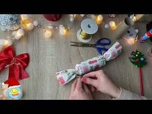 Εύκολη κατασκευή καραμέλας από χαρτί / Χριστουγεννιάτικες κατασκευές / Νηπιαγωγείο- Δημοτικό