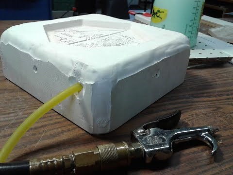 Plaster Cast Handmade Tiles. Air Release Mold Process