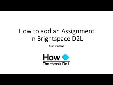 How To Submit An Assignment In Brightspace