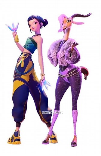 Zoey as Gazelle in zootopia 2 #disney #kpopdemonhunters #digitalart