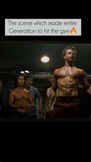 The Scene That Made a Generation Hit the Gym 💪🔥 || Brad Pitt || Fight club(1999) || Edward Norton