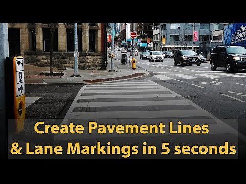 How to create Pavement Lines & Lane Markings in 5 seconds