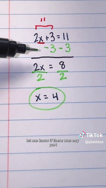 back to the basics: algebra edition! #algebra #algebra1 #piathlon #TikTokLearningCampaign #equation